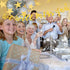 Gold Glitter Graduation Banner - We Will Miss You and Triangle Flag Banners for Farewell Party Decorations