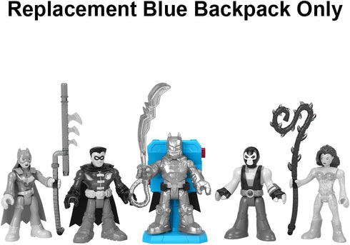 Mattel Replacement Part for Imaginext Playset - HGX97 ~ Blue Backpack for DC Superfriends Figures with Light Up