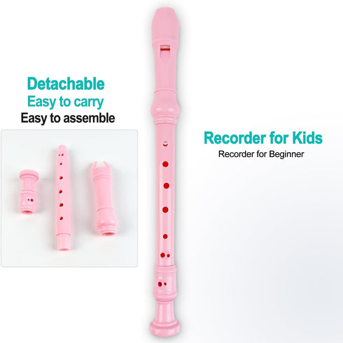 Besiciwiin Set 2 3 4 5, Toddler Musical Instruments Toy Trumpet, Harmonica, Recorder Flute for Kids Baby, Musical Toys