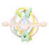 Baby Teething Toy for 3-12 Months, Silicone Rattle Sensory Teether Toy, BPA Free, Milk White Chew Toys for Teething