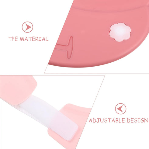 Vaguelly Baby Waterproof Ear Protection Hat Tpe Material Shampoo Cap Visor Toddler Bath Visor Hat Baby Hair Wash Shield
