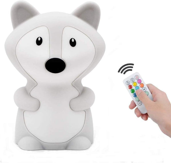 Big Size Night Light for Kids, Portable Silicone Bedside Lamp, Multicolor Light