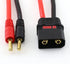 SoloGood 2pcs QS8 Charge Lead QS8 to 4mm Bullet Banana Connector Plug Charger Cable Lead 10AWG Silicone Wire for FPV RC