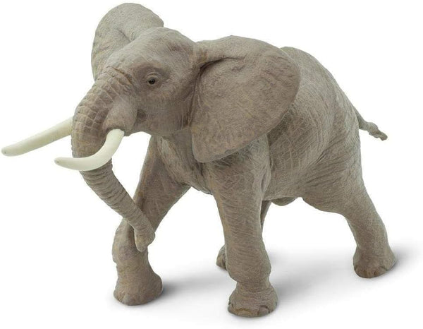 Safari Ltd. African Bull Elephant Figurine - Realistic 7.6" Wildlife Figure -