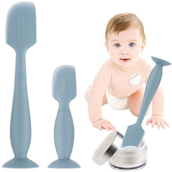 Baby Diaper Cream Spatula,2 Pack Silicone Diaper Cream Applicator Baby Butt Paste