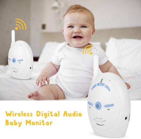 Dioche Audio Baby Monitor, Digital Audio Baby Monitor Nanny Intercom Electronic Alarm Two-Way and Talk Back Intercom