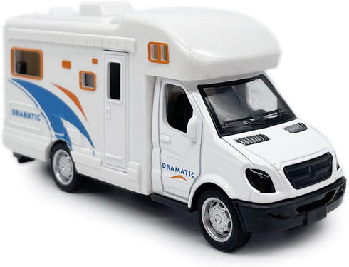 Metanyl 3 4 5 6 7 Motorhome Camper Trailer Towing Speed Boat Model Diecast Toys for Boys Pull Back RV Toy Vehicle
