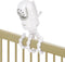 Tripod Baby Monitor Mount for Infant Optics DXR-8, Flexible Holder for Crib, No Tools or Wall Damage - White