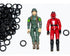 O-Ring GI Joe 3-3/4" Compatible with Action Waist Bands - Professor Foam, Pack of 50 pcs