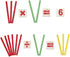Alytimes Counting Stick Calculation Math Educational Toy, Wooden Number Cards and Counting Rods Box