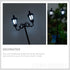 Yardwe 2pcs Miniature Street Light Model, 1:87 Road Light Micro Landscape Ornament for Outdoor Decor