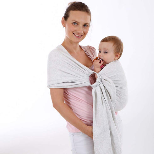 Accmor 2 3 4 Baby Ring Sling Rings Pairs, in Diameter Aluminum Sling Ring Pcs for Infant Wrap Carrier (Silver)