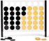 Unique Acrylic Four in a Row Game - Aesthetic 2 Player Board Game for Family, Travel Board Games (Black and Gold)
