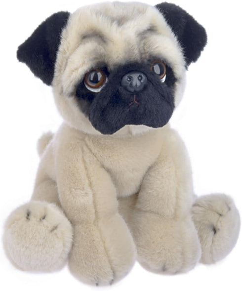 Ganz 12" Heritage Pug Stuffed Animal, Tan, 12 Inches