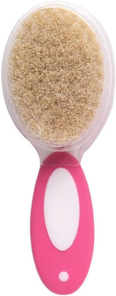 HONITANO 2pcs Care Set Newborn Essential Hair Brush Comb Scalp Massager Gentle Tips