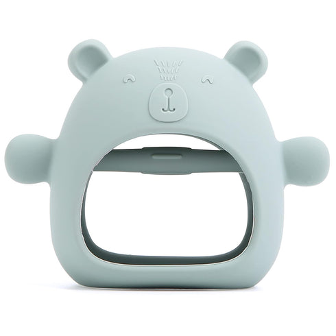 Silicone Baby Teether Toy for Infants 3+ Months, Anti-Drop Silicone Baby Mitten