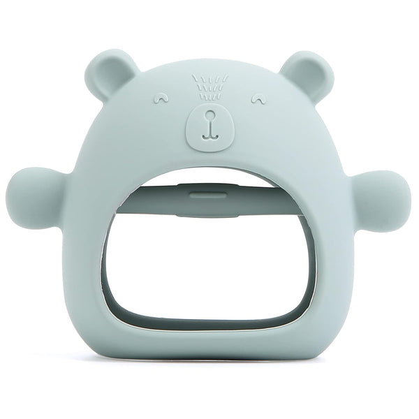 Silicone Baby Teether Toy for Infants 3+ Months, Anti-Drop Silicone Baby Mitten