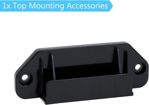 Retractable Baby Gate Replacement Parts Kit Cat Gate Parts Baby Gate with Cat Door Hardware Retractable Dog Gate Full Set Wall Mounting Accessories - Brackets, Latches, Hooks, Screws (Black)