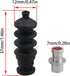 2 Sets 37mm Waterproof Push Rod Rubber Seal - Bellow Waterproof Push Rod Rubber Seals for RC Boat, Black