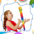 Catch Tail Foam Balls, Soft Rainbow Play Ball, Educational Sports Playground Balls for Kids, Sensory Training, 23.62