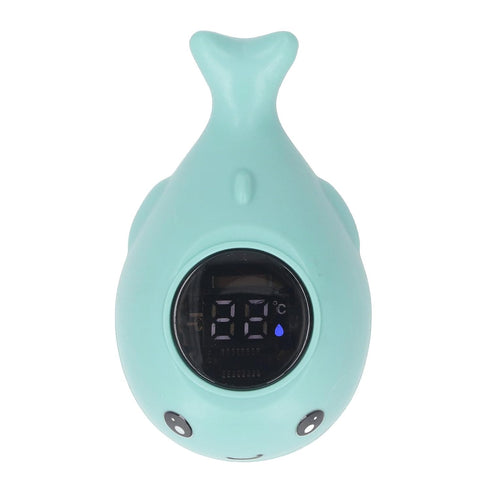 LED Baby Bath Thermometer - Blue Whale Design for Safe Water Temperature