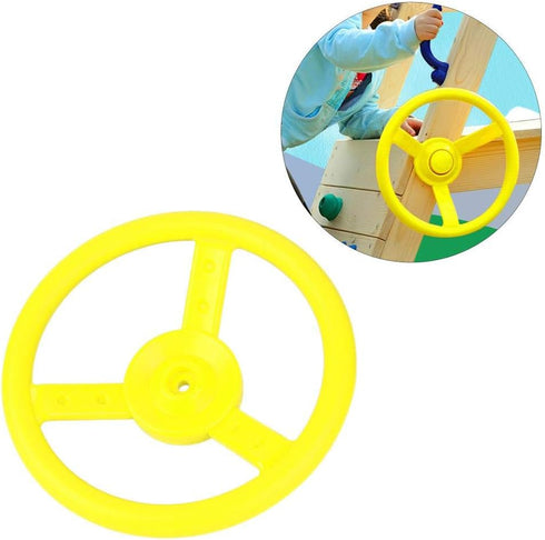 Alomejor Plastic Steering Wheel Toy for Kids Playground, Small Steering Wheel for Climbing Frames