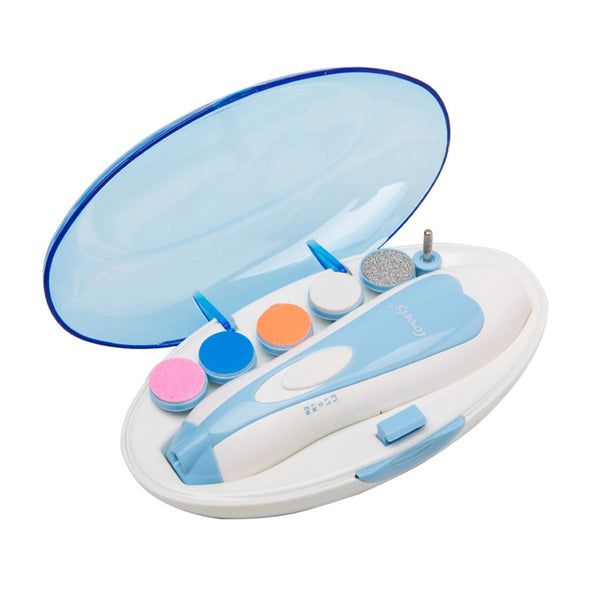 Frcolor Baby Nail File, Electric Safe Nail File Tools Grinding Trimmer Manicure
