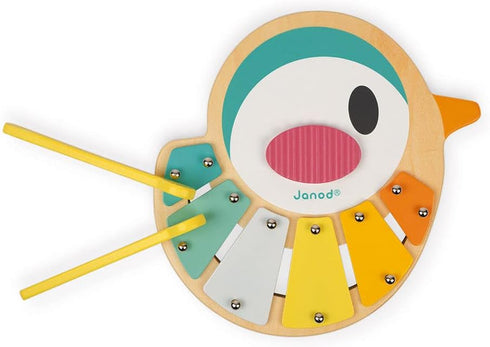 1+ J05163 Janod Pure Bird Wooden Children's Xylophone - Ages
