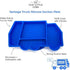 Garbage Truck Kids Plate Suction for Baby and Toddler - Kids Plates - Divided Toddler Dinnerware Set Construction Microwave Dishwasher Safe - Blue by Our Little Cubs