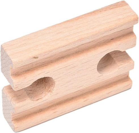 Haiabei 11 Pack Sets, Wooden Train Tracks Male-Female Bump Track, Crossing Bridge, Compatible with All Major Brands