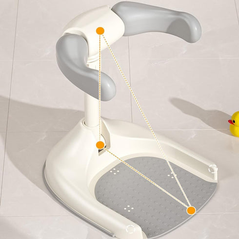 YUSHTPO 6 Portable Baby Bath Adjustable Infant Shower Stand Foldable