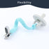 TIMPHO Pacifier Clips for Baby Boy and Girls, Handmade Braided Pacifier Holder, Baby Pacifiers Clips Leash Cotton