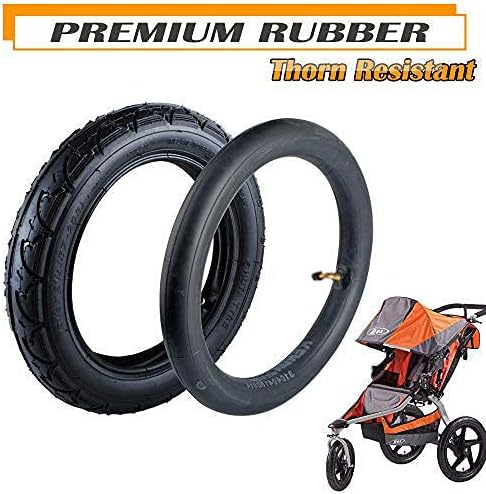 12 1/2 x2 1/4 Tire and Tube Set - Compatible with BOB Stroller Revolution Se Pro Flex Jogging Duallie