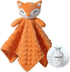 CREVENT Soft Plush Animal Face Security Blankets for Boys and Girls, Great Birthday Baby Shower Gifts (Orange Fox)