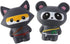Anboor 2 PCS Squishies Ninja Jumbo Panda and Fox - Slow Rising Kawaii Scented Soft Animal Toys