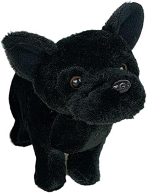 Cute Simulation French Bulldog Plush Toy, Realistic Lifelike Bulldog Dog Puppy Stuffed Animals Model Doll Gift for Kids