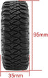 4PCS 95MM Rubber Tyres 1.55 inch Terrain Wheel Tires for 1:10 RC Crawler Car for Tamiya MST JIMNY Axial 90069 D90 TF2 CC01 LC70