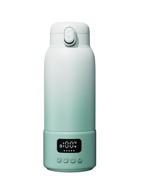 Ninebee Portable Bottle Warmer for Travel, 17oz Large Capacity, 2-Min Fast Heating, Keep