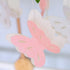 Pink and White Butterfly Crib Mobile - Charming Nursery Decoration