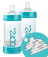Bare Air-Free 8oz Twin + 2 Nipples by Bittylab. Perfe-Latch (breastfed Babies)