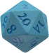 Ultra PRO Vivid Heavy Metal Dice Set: Light Blue 2ct for Role Playing Games