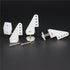 10 Sets W13xL18xH25mm 4 Hobbypark Nylon Standard Control Horns Holes with Screw for RC Airplane Parts KT Model