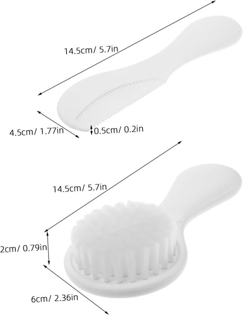Set SUPVOX Newborn Brush and Comb Soft Bristle Hair Brush Grooming Kit for Toddlers