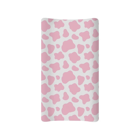Waterproof Cow Baby Changing Pad Cover, Cozy Cradle Sheets for Infant/Toddler, Lightweight Universal Tray Table Mat