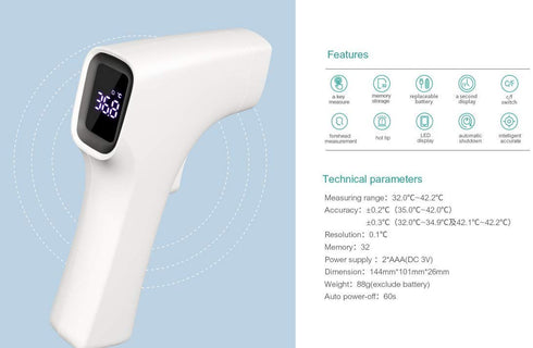 BBLove Non-Contact Infrared Forehead Digital Thermometer for Adults, Babies & Kids