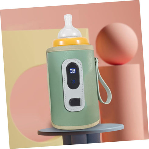 Portable Bottle Warmer with Digital Display Adjustable Temperature Control Lightweight Thermal Bag for Travel