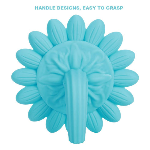 Baby Shampoo Brush Cleaning Hair Washing Brush, Soft Hair Bathing Brush, Newborn Hair Brush for Dry Skin Eczema (Blue)
