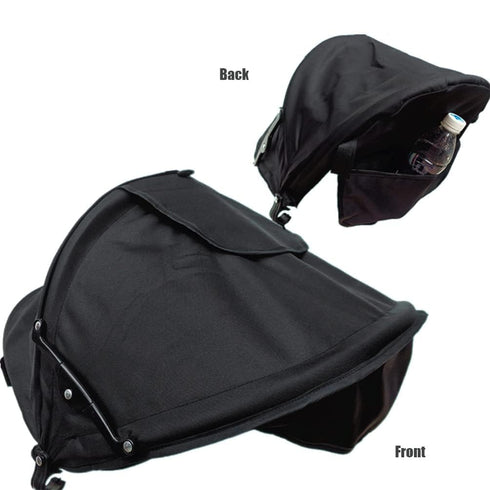 Baby Stroller Sun Protection Infant Stroller Sun Shade Cover Sunshield Universal Stroller Canopy Extender Awning for Pushchair Pram Buggy Parasol Sunshade Sun Umbrella Stroller with Pocket Mesh Window