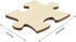 Blank Puzzle with 24 Pieces, Unique Shape Wooden Jigsaw Puzzles with Tray for Crafts & DIY, 11.7x8.8 Inches