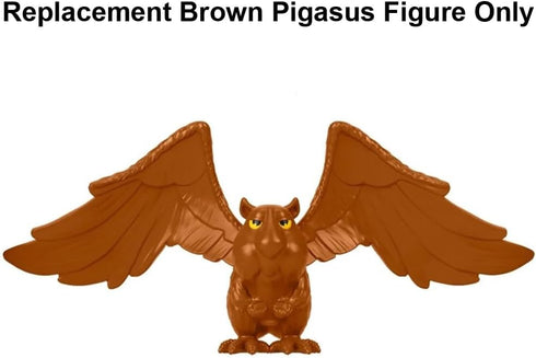 Fisher-Price League of Super-pets Playset Replacement Part - HGL00 ~ Brown Pigasus Figure